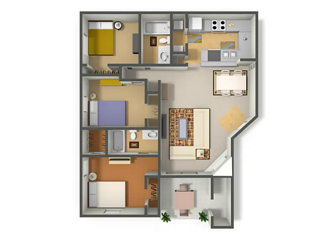 Unit 1524 1524 floor plan